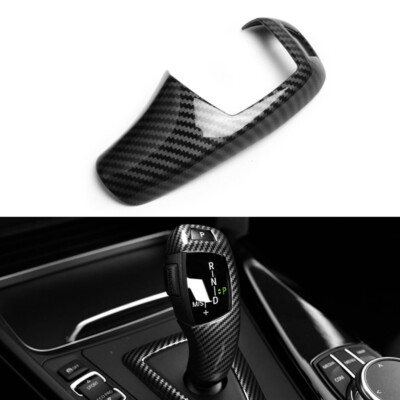 Gear Shift Knob Cover Carbon Style For BMW F20 F22 F30 F32 F10 F12 X3 X4 X5 X6