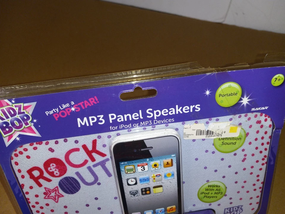 Kidz Bop Sakar Portable MP3 Panel Speakers for iPod & MP3 Devices- NEW OLD STOCK - Image 3 of 4