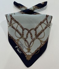 HANDKERCHIEF VINTAGE ART STRIPED ROPE BELT CHAIN MEN'S POCKET SQUARE 18"