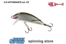 REAL WINNER 4 GR AFFONDANTE A35GR BLACK SILVER 3,5 CM SPINNING FIUME LAGO TROTA