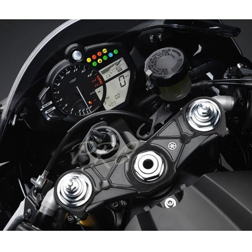Handle Yoke Cover Protector Sticker Pad for 2009-11 YZFR1 R1 Carbon Fiber Look - Picture 2 of 5