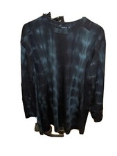 Boohoo Millie Black Tie Dye Wide Sleeve Sweat Dress Sz 12 NWT