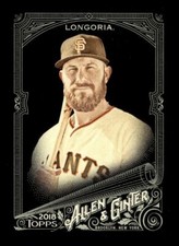 2018 TOPPS ALLEN GINTER X BASEBALL BASE CARD #239 Evan Longoria Giants