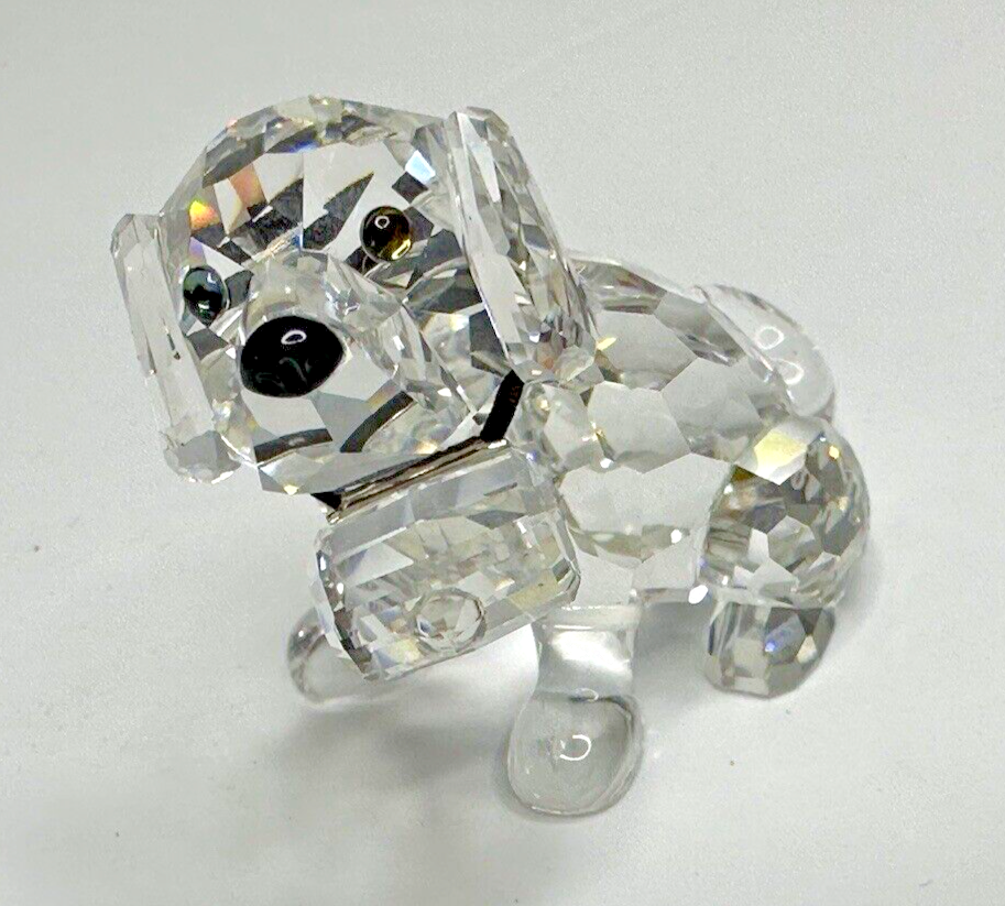 Swarovski Crystal St. Bernard Dog 7619 000 006 Mini Figurine