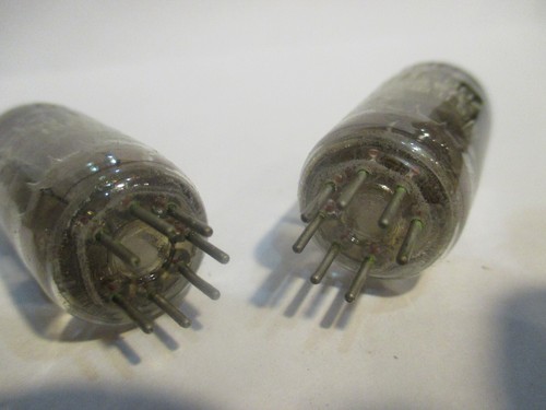 Par de tubos de radio triodo GE JG 6100 6C4WA 1959 código de fecha coincidente - Imagen 8 de 11