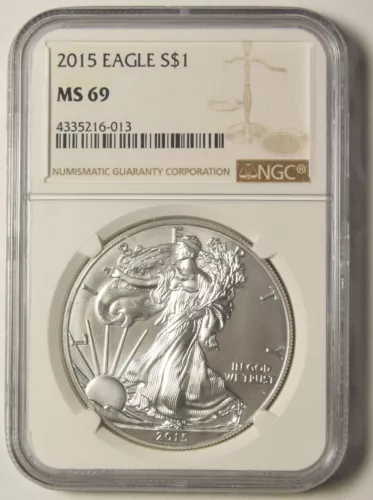 2015 Silver Eagle NGC MS-69 #16-013