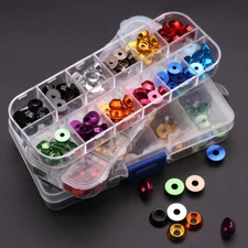 BOX Aluminum Alloy Cup Head Washers Box Set Multi-Color M2 M2.5 M3 M4