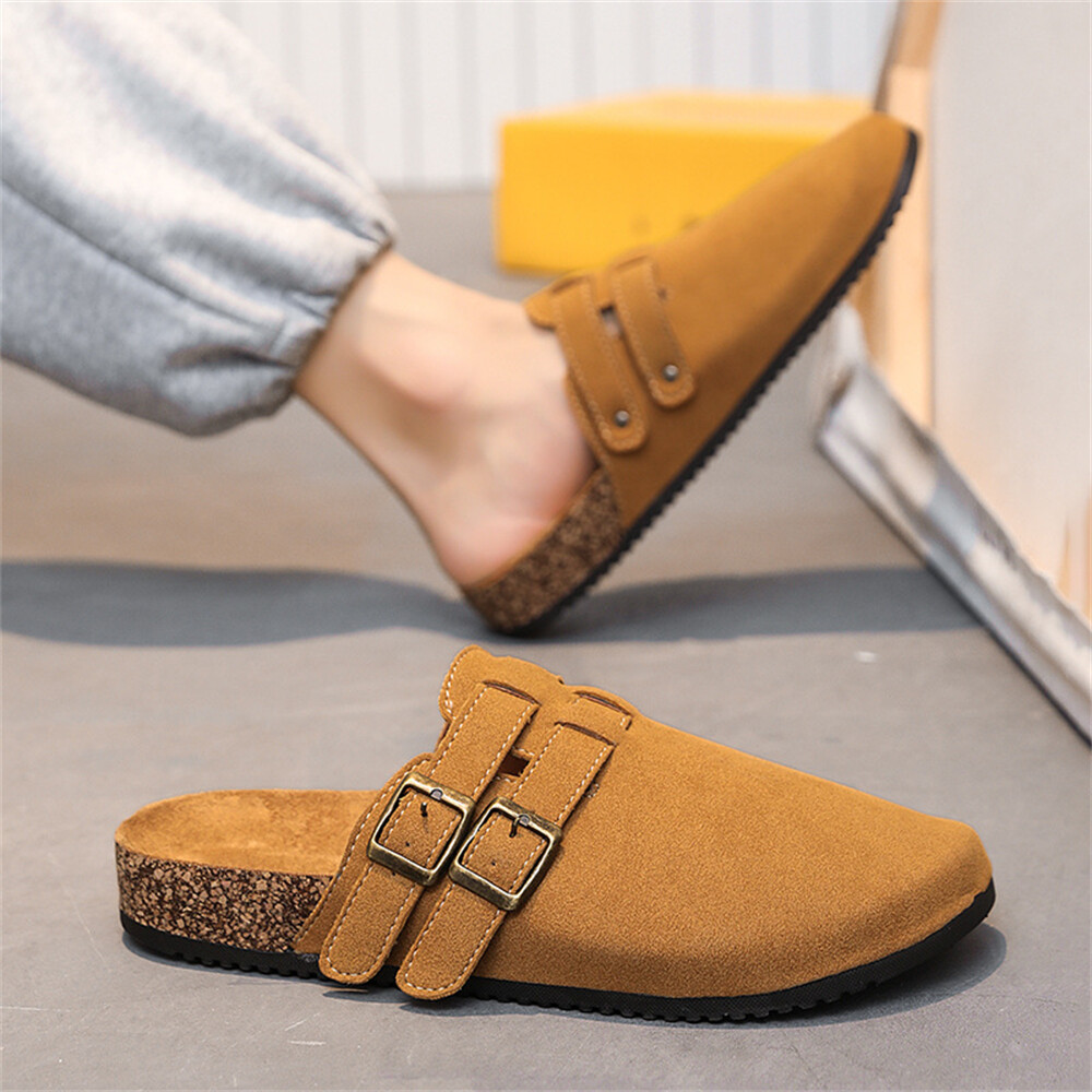SAOLA Zoccoli in sughero uomo suola antiscivolo ciabatte sandali mules con fibbia regolabile