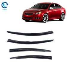 Smoke Window Visor For 2011-2015 Chevy Cruze Acrylic Rain Guards Deflector 4pcs Smoke Window Visor For 2011-2015 Chevy Cruze Acrylic Rain Guards Deflector 4pcs