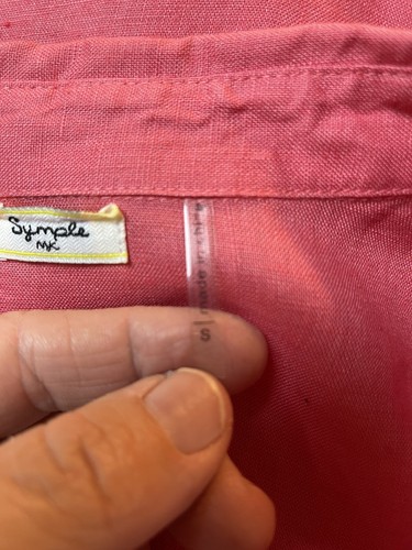 Symple NYC 100% Leinen Knopfleiste Top Tunika Damen Small S Koralle Rosa TOP! - Bild 4 von 9