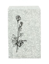 Flat Silver Paper Gift Bags LOT OF 100 Paper Merchandise Jewelry Gift Bags