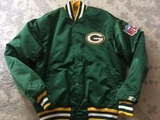 AUTHENTIC TEAM-ISSUED Starter Satin NFL Jacket - GREEN BAY PACKERS - J Love (L)
