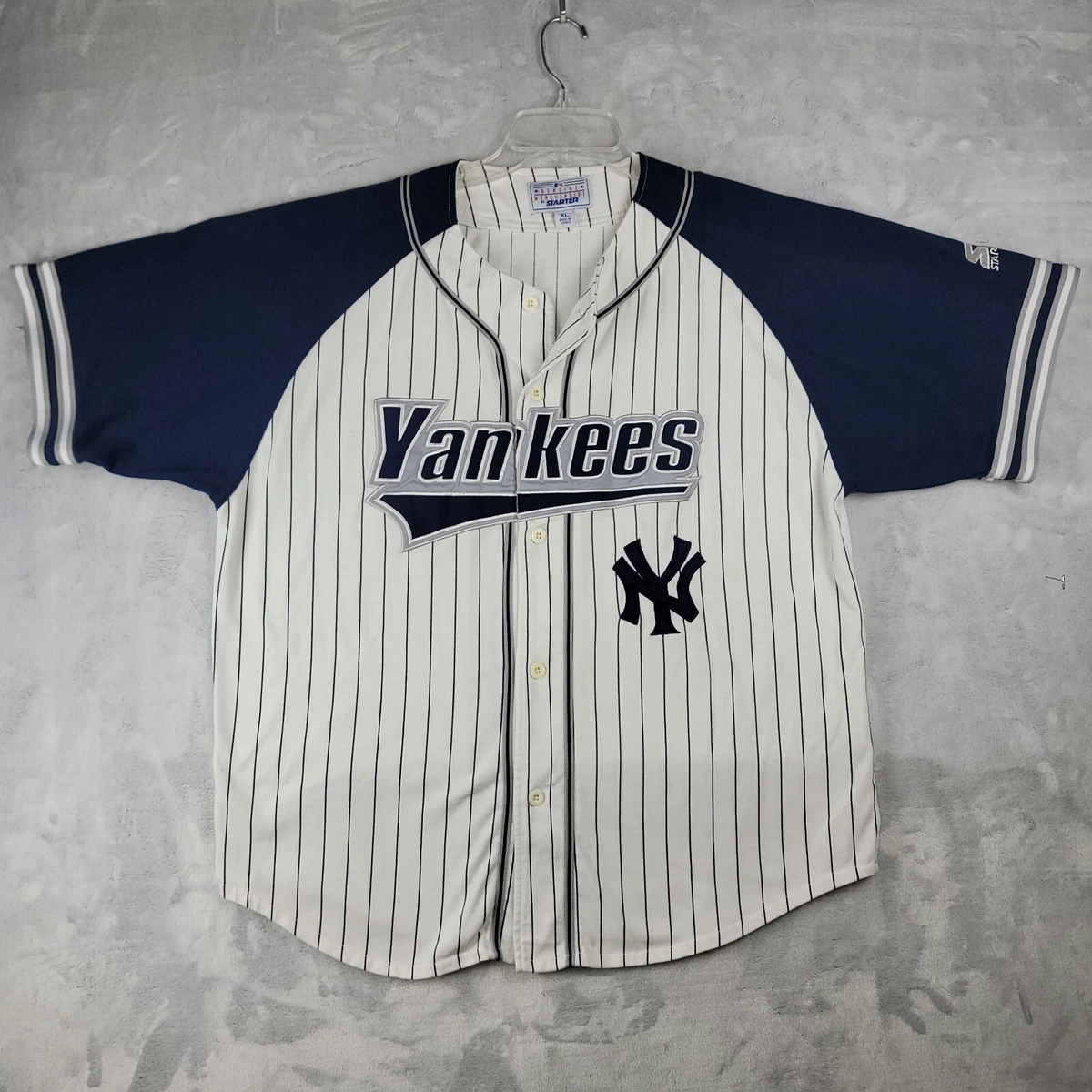 New York Yankees Starter Jersey Mens XL Home Button Down Genuine  Merchandise