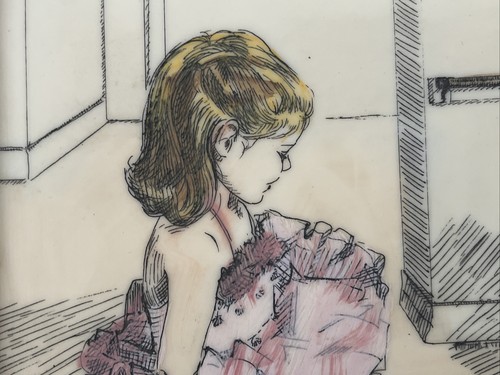 Vintage Sandra Kuck Ballerina Kunst Radierung handkoloriert auf Kunststoffbrett 15 x 13 - Bild 7 von 12