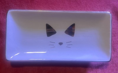Ever Ellis Trinket Tray Cat 