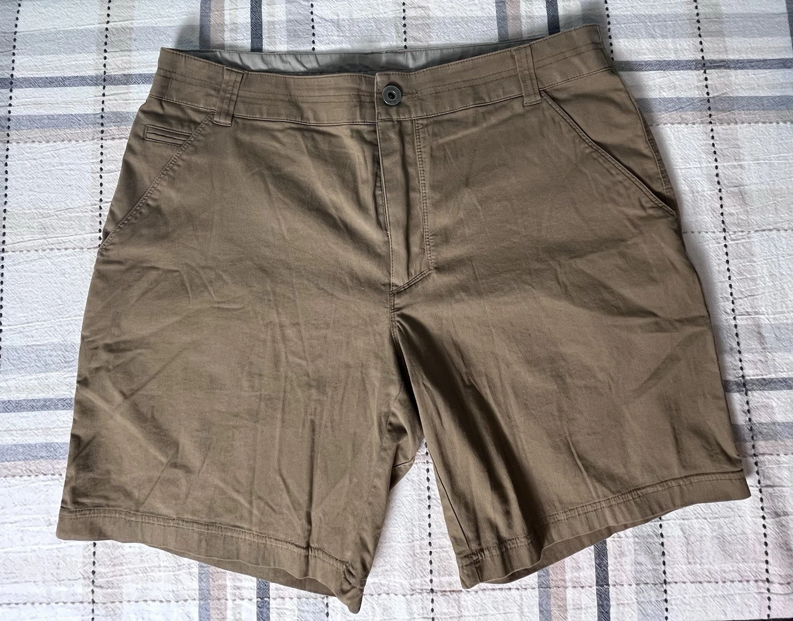 Kuhl Resistor Lite Chino Shorts Mens 34 Brown Stretch Outdoor Gorpcore Hike 5205