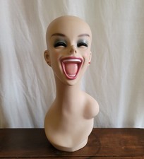 Laughing Mannequin Head with Long Neck for Je...