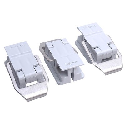 Lot of 3 nVent Hoffman AQRLSS6 Padlockable PolyPro Enclosure Latches, Stainless