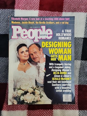 #ad #ad People Mag June 12 1989 Designing Woman Gets Her Man Delta BurkeMcRaney Ln $24.71