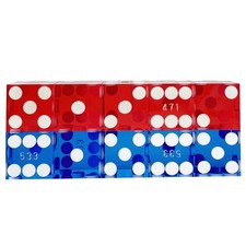 Grade AAA Precision 19mm Serialized Casino Craps Dice Set of 10 with Razor Ed...
