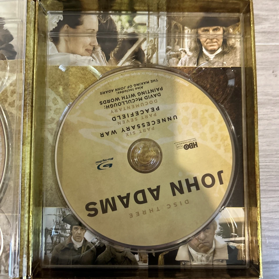 John Adams (Blu-ray, 2008, 3-Disc Set) Used Good Condition  - Image 3 of 4