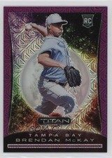 2020 Panini Chronicles Titan Purple Mojo /75 Brendan McKay #4 0q3