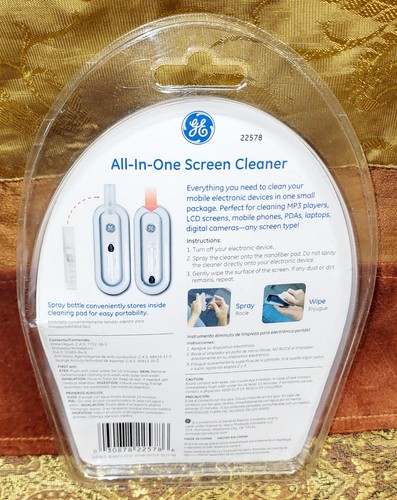 GE 22578 All-in-1 Bildschirmreiniger-Kit ~ Neu im Paket! Kostenloser Versand! - Bild 2 von 2
