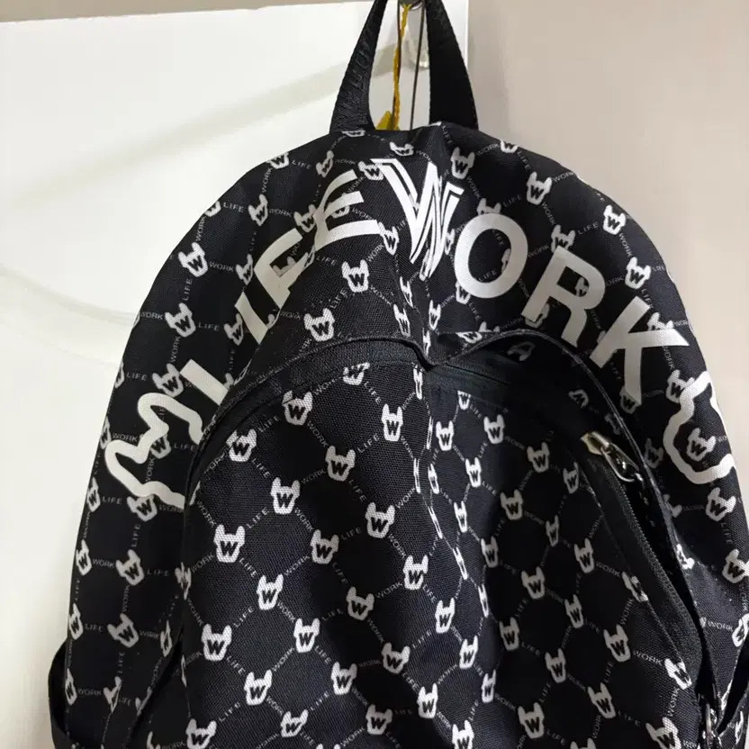 LifeWork Backpack - Stylish Logo Pattern, With Ke… - image 4