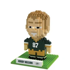 FOCO BRXLZ NFL Green Bay Packers #87 Jordy Nelson 3-D Construction Toy