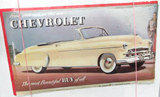 Chevrolet Styleline Deluxe Convertible 20x11 Car Advertisement Display For Train Chevrolet Styleline Deluxe Convertible 20x11 Car Advertisement Display For Train