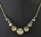 Vtg Nwt Sorrelli Crystal Choker Necklace Ncq14Asdx Dixie Champagne Adjustable