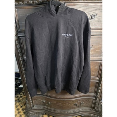 White Fox Boutique Vol 3 Black Oversized Puff Print Hoodie M L Sweatshirt