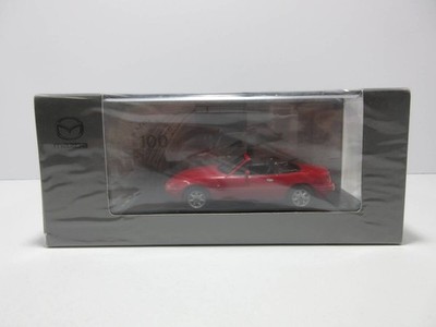 1:43 Mazda Eunos Roadster NA MX-5 Red Mazda 100th Anniversary Model Car