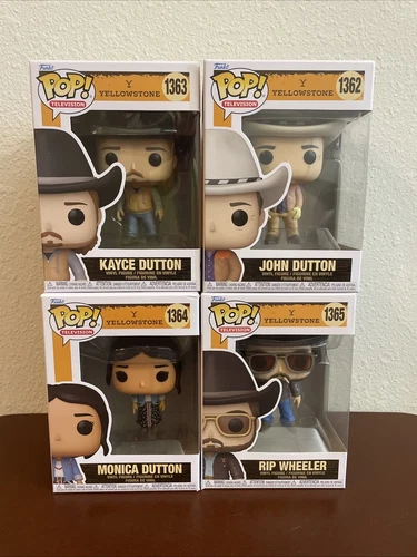 Yellowstone  (4pk) Rip Wheeler Jayce Dutton John Dutton Monica Dutton Funko POPs