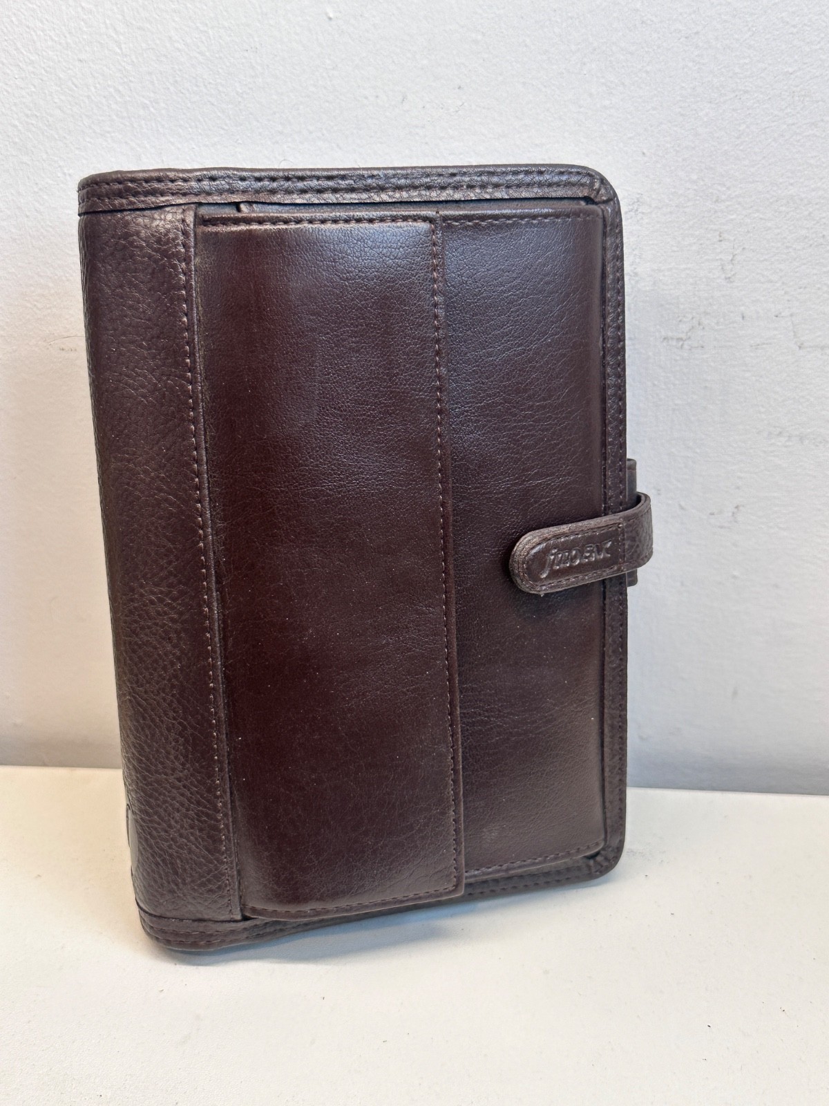 Filofax Ranger Brown Personal Size Nice Condition Many Inserts F10