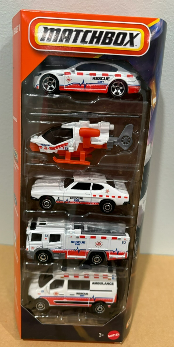 NEW 2026 Matchbox MBX Rescue V 5-Pack Mix 1 | eBay