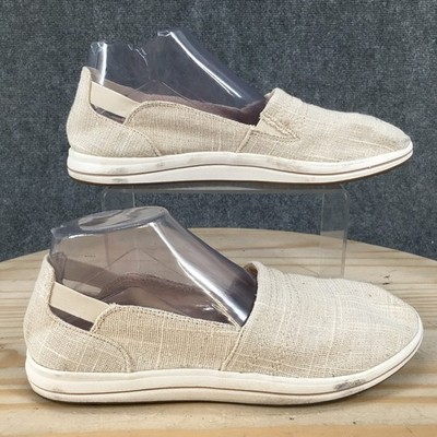 Clarks Cloudsteppers Breeze Step II Loafer Shoes Womens 8.5 M Beige 26165291