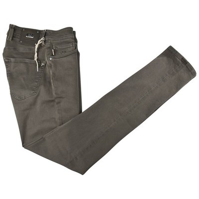 NEW TRAMAROSSA GREEN COTTON PL EA JEANS US 29 - EU 45 JTS125