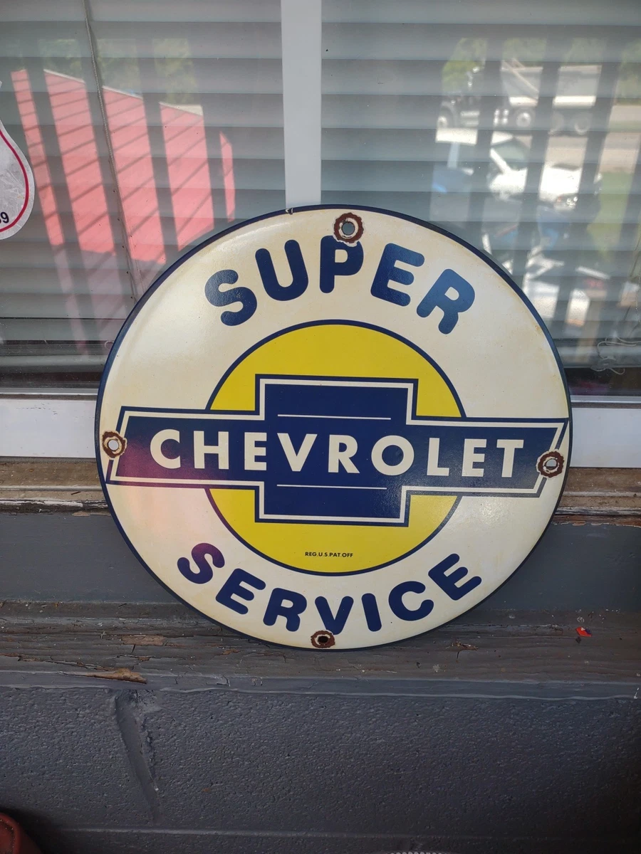 Vintage Chevrolet Signs Indiana Original Advertising Signs (1930