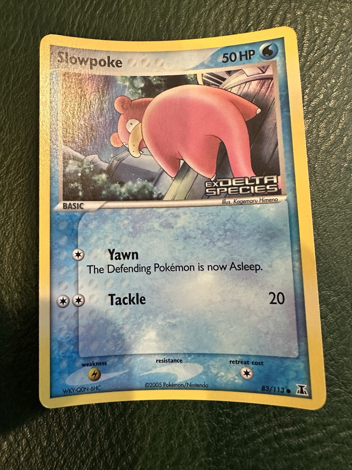 Slowpoke - 83/113 - Reverse Holo EX Delta Species Set - Pokemon Card