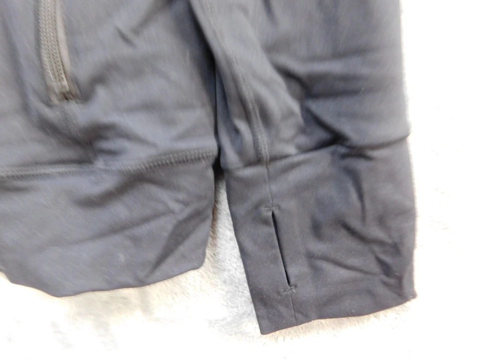 Jaqueta Stax feminina pequena com zíper completo manga longa furos atlética leve - Imagem 4 de 4