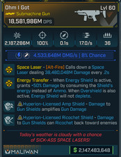 Borderlands 4 • MODDED • Ohm I Got • 18T DPS • Space Laser • Lvl 60 • PS PC XBOX