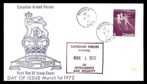Mayfairstamps Canada 1972 Provost Corps First Day Canadian Forces School Cover a