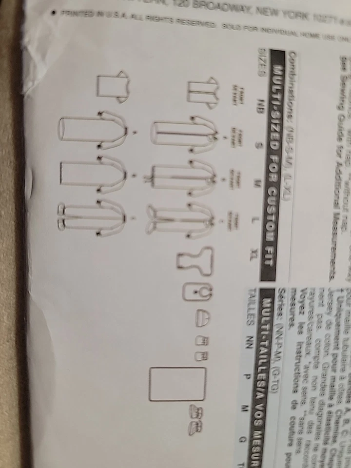 Butterick Sewing pattern 5583 Babies L-XL Easy Sleeping Bag Top Booties Bib - Image 3 of 3