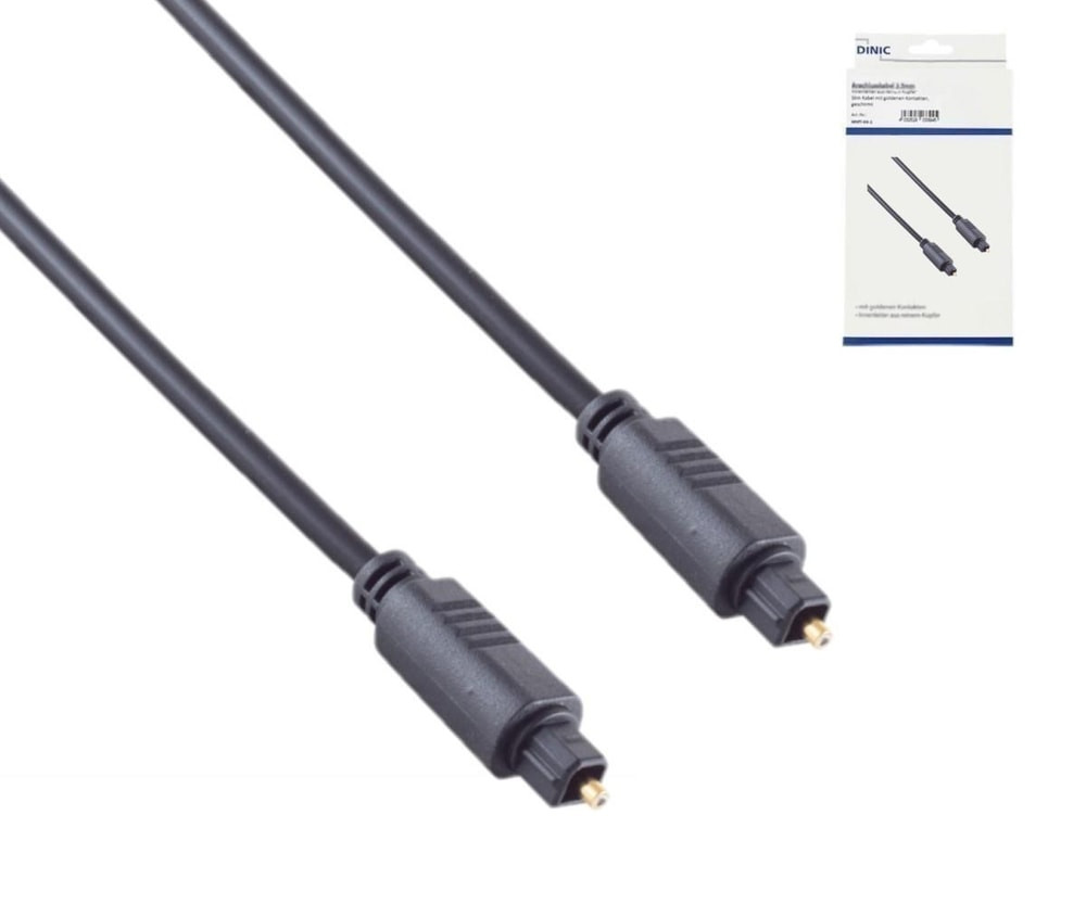 Кабель Toslink DINIC диаметр 4 мм Stecker aus PVC для контакта с золотом 26647453 2890₽