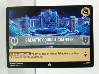 Galactic Council Chamber - Courtroom - Azurite Sea - LORCANA  #204 - Singles
