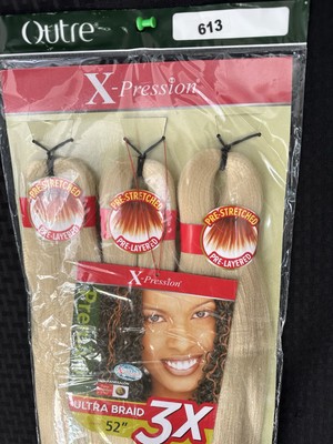 Outre X-pression 52'' Hair Extensions Ultra Braid Pre-Stretched & Pre-Layered-New