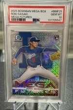 2025 Bowman Chrome Mega Futures Roki Sasaki RC Rookie SP CASE HIT PSA 10 Dodgers