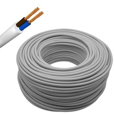 Cavo Elettrico Grigio FROR Gommato Flessibile Tutor Bipolare Antifiamma 2 Fili