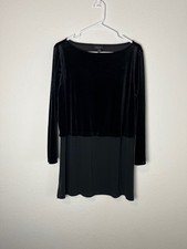 J Jill Wearever Dress Womens Large Petite Velvet Long Sleeve Tunic